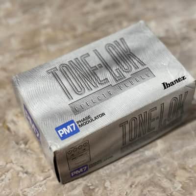 Ibanez PM7 Phase Modulator [NOS - New Old Stock] ToneLok Series - Grey Silver with Box and Manual image 3
