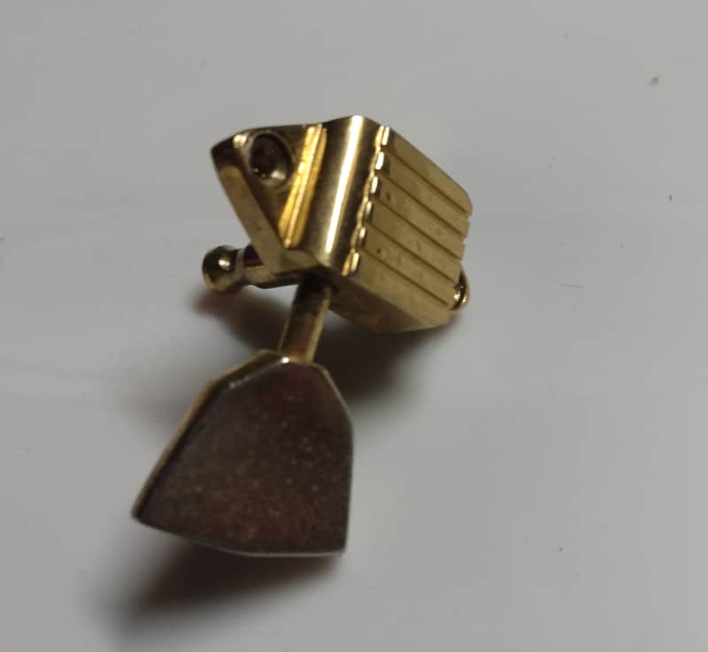 vintage Gibson gold waffleback tuner from a 1973 Les Paul custom image 1