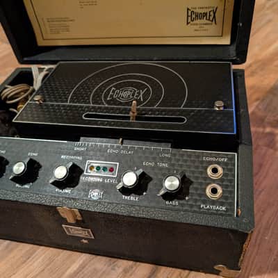 Maestro EchoPlex EP-4 Tape Echo Machine 1970s Black With Foot Switch NO ISSUES! image 6