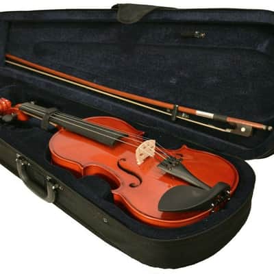 Vivace VA-100-16 Hand Carved Solid Spruce Top 16-Inch Size Standard Viola w/Lightweight Case & Bow image 1