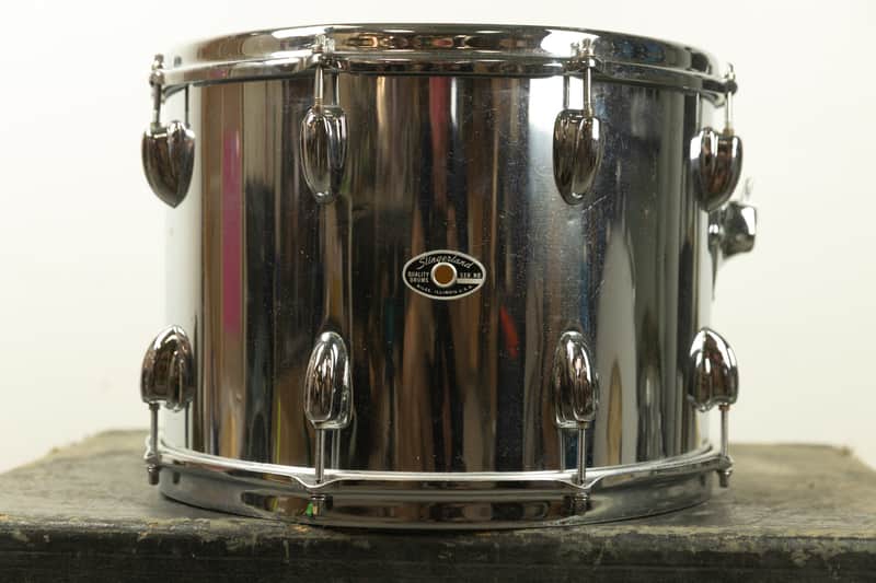 1970s Slingerland 10x14 Chrome Over Wood Tom image 1