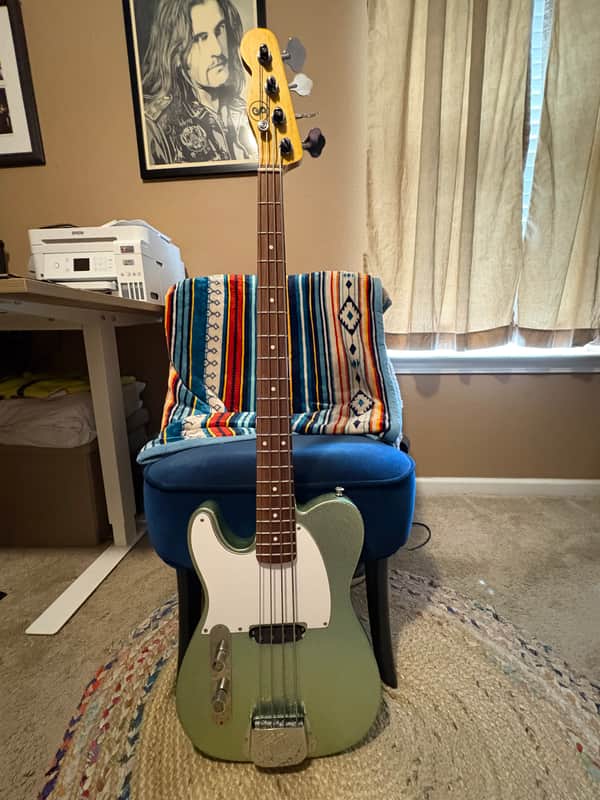 Stohn Telecaster Bass 2019 - Coke Bottle Sparkle image 1