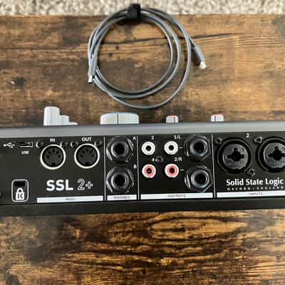Solid State Logic SSL 2+ USB Audio Interface 2020 - Present - Black image 2