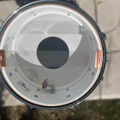 Ludwig LS908 Legacy Mahogany Jazz Festival Reissue 5.5x14" 8-Lug Snare Drum 2019 - Present - Vintage Black Oyster Pearl image 4