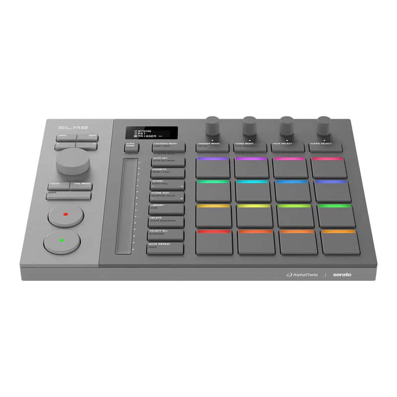 AlphaTheta SLAB MIDI Pad Controller For Serato Studio W/ RGB indicator Touch Strip image 1