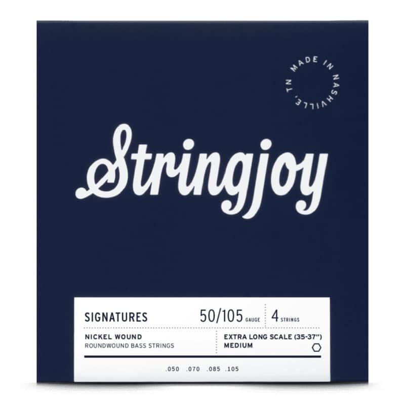 Stringjoy 50-105 Extra Long Scale 4 String Medium Gauge Signatures - Nickel Wound Bass Guitar Strings-SJ-BA50105XL image 1