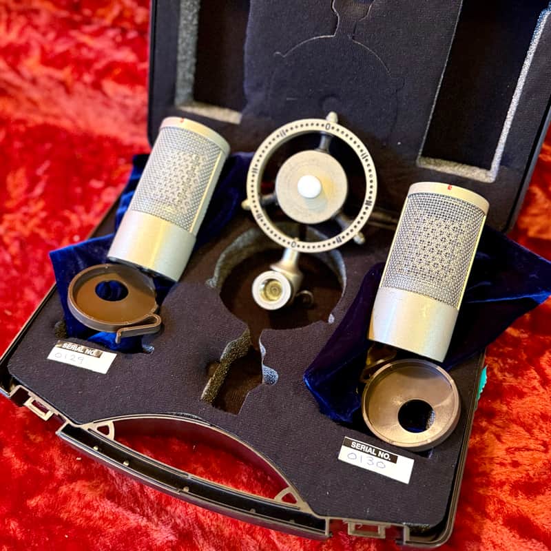 STC Coles 4050 stereo ribbon microphone set original uk bbc image 1