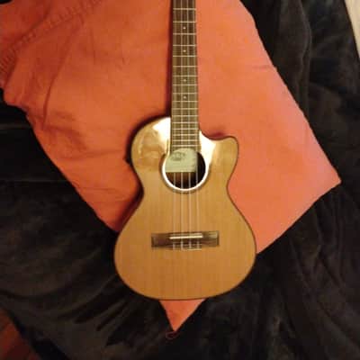 Kala KA-ATP-CTG-CE Solid Acacia Series Tenor Ukulele with Cedar Top, Cutaway, and EQ 2010s - Gloss Natural image 6