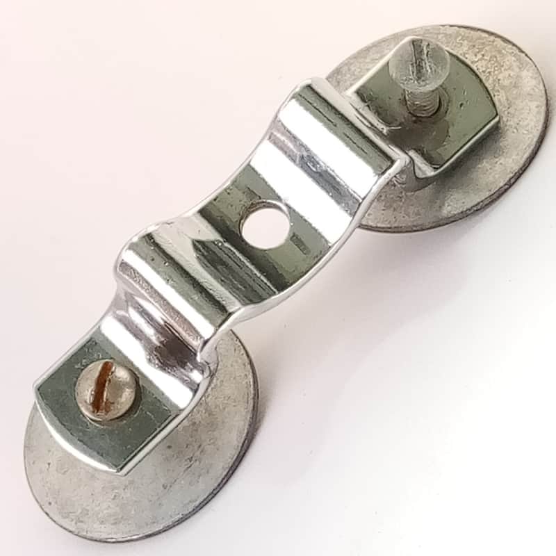 Ludwig Rail Mount Shell Bracket Slider Bar Holder Bass/Tom Drum Chrome 60s USA image 1