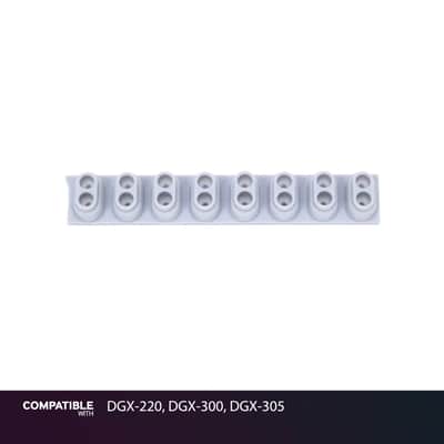 Yamaha 8-Key Low Rubber Contact Strip for DGX-220, DGX-300, DGX-305