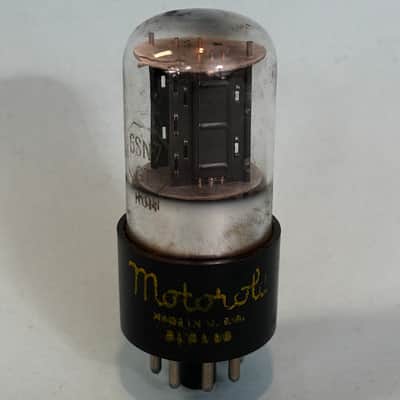 1951 Sylvania 6SN7GT Vintage 1950s Motorola Black Plate Chrome Base Tube! T542 image 1