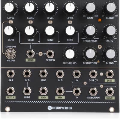 Erica Synths Hexinverter Mutant Hot Glue 4-channel Effects Mixer Eurorack Module image 1