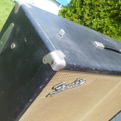 1966 Fender Bandmaster Loaded Speaker Cabinet - 2x12 / Blackface image 17