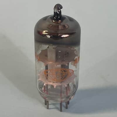1968 Amperex 12AU7A ECC82 Vintage Orange Globe Tungsram Made In Germany TubeT149 image 4