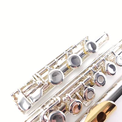 Refurbished Jupiter CXL *Gold Clad Lip* Silver Head Intermediate Flute B Foot image 7