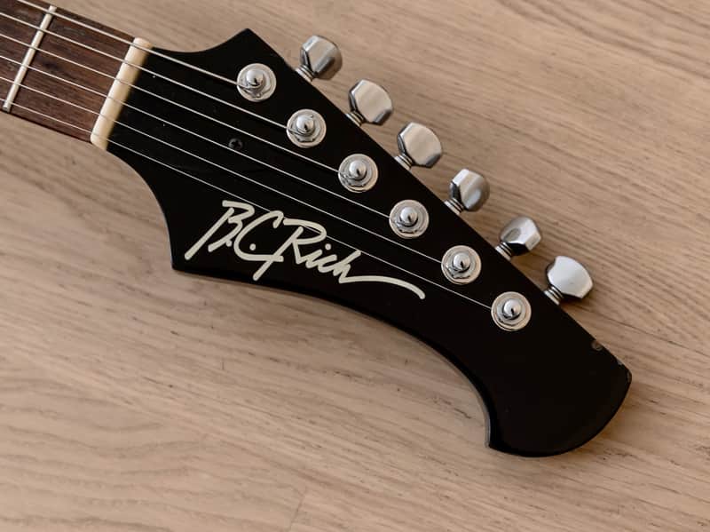 1986 BC Rich Warlock Vintage Electric Guitar Black w/ Floyd Rose