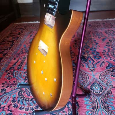 Repaired Husk 1992 Ebony Board Gibson Les Paul Studio Lite Body and Neck, Vintage Sunburst image 5