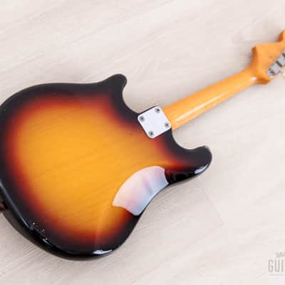 1966 Fender Mandocaster Vintage Electric Mandolin Sunburst, 100% Original w/ Case image 12