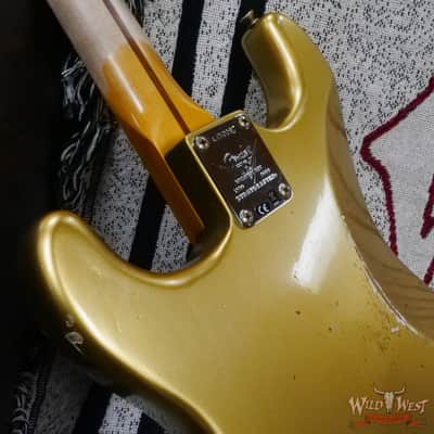 Fender Custom Shop Limited Edition 70th Anniversary 1954 Hardtail Stratocaster Relic Aztec Gold 7.30 LBS image 12