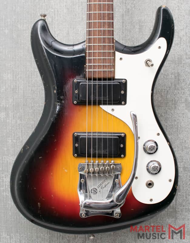 Used 1965 Mosrite Ventures II German Carve Body 3-Tone Burst image 1