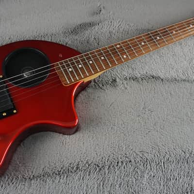 Fernandes ZO-3 Electric Guitar w/ Built-In Speaker, Gig Bag – Red – Made in Japan image 4