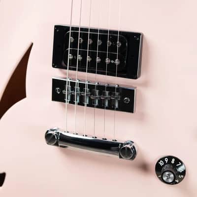 EVH Limited Edition SA-126 Special Semi-Hollow Electric Guitar - Satin Shell Pink with Ivory Case image 9