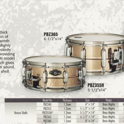 Tama Power Metal 14x6.5 PBZ365 Bronze Snare image 7