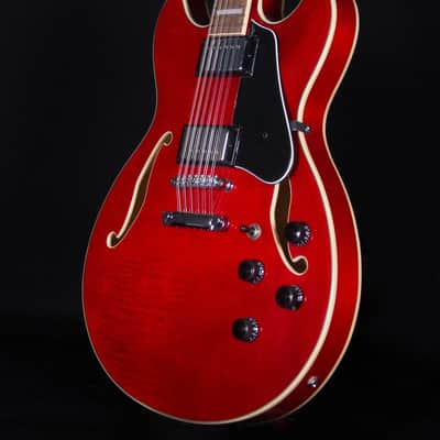 Ibanez AS7312 12-String Electric, Transparent Cherry Red image 2