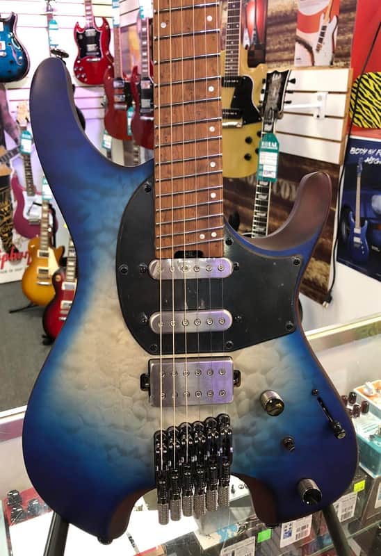 Ibanez QX54QM Blue Sphere Burst Flat with Gig Bag - Free Shipping image 1