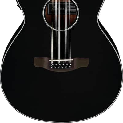 Ibanez AEG5012 12-String Grand Concert Acoustic-Electric Guitar, Spruce Top, Black image 6
