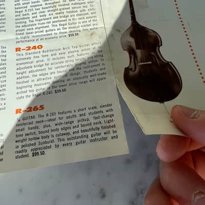Early 1960’s Regal Fender Sales Inc Dealer Letter and Brochures Catalogs Case Candy Vintage Pre CBS Rare 1960’s image 5