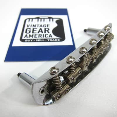 Vintage Fender Jaguar Jazzmaster Bridge 1962-1968 Clean Authentic Vintage Part with Saddles & Screws image 1