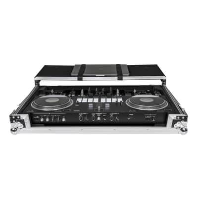 Headliner HL10008 Flight Case with Laptop Platform, Rubber Wheels, and Spring-Loaded Padded Handles for Pioneer DJ DDJ-REV7 image 5