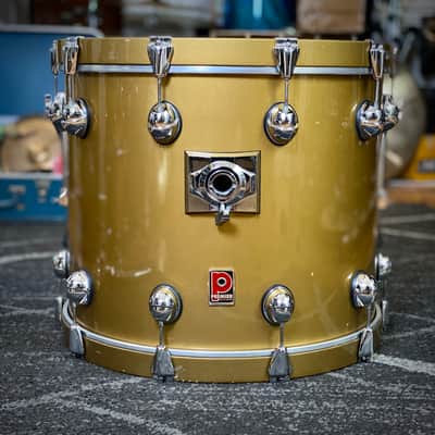 Premier Genista 10/12/14/22 Drum Kit Gold Lacquer - 1998 image 5