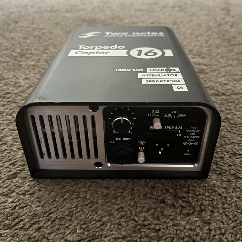 Two Notes Torpedo Captor Loadbox / Attenuator / DI - 16 Ohm 2010s - Black image 1