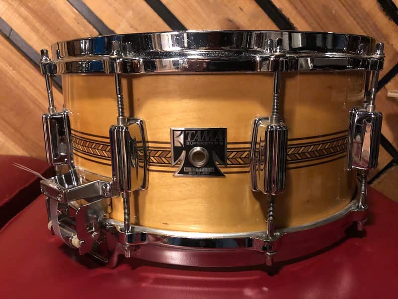 Tama AW456 Superstar Mastercraft Artwood Birch 6.5x14" Snare Drum with Inlay 1980 image 1