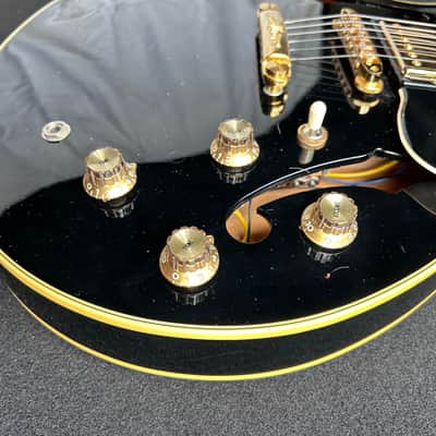 1983 Yamaha SA-2100 Semi-Hollow Electric Guitar – Black – Made in Japan – Original Hard Case image 13