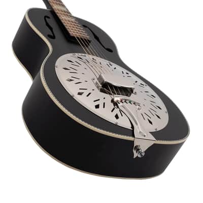 Recording King 6 String Resonator Guitar, Right, Matte Black (RPH-R2-MBK) image 2
