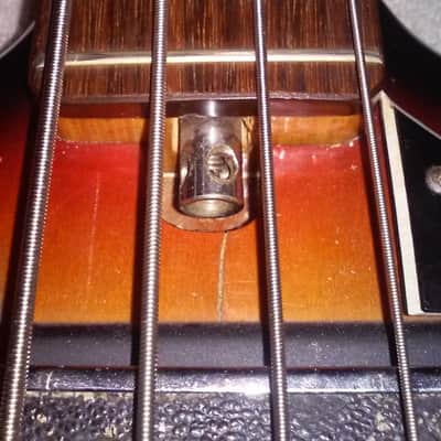 1970's Kay K-2B Bass Sunburst image 23