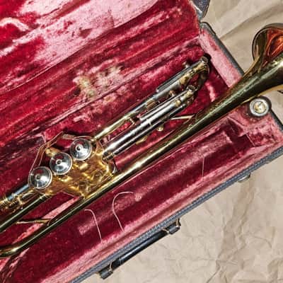 Couesnon Paris Trumpet with case. France. Very Good condition image 12