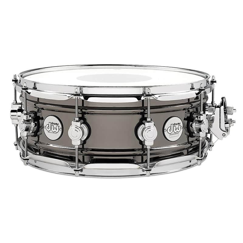 DW Design Series 6.5x14" Black Nickel Over Brass Snare Drum image 1