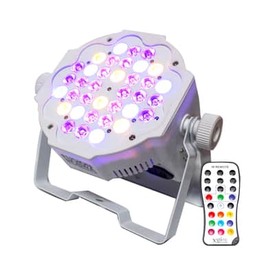 XStatic X-PAR Fusion RGBWA DMX LED Slim Mega Par Pro White DJ Stage Wash Light image 1