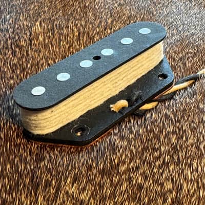 Grosh Guitars GT Bridge Single Coil 2026 -Tele Telecaster Bridge Pickup Black w/White Wrap image 2
