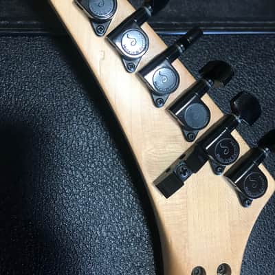 1986 Kramer Baretta II Flip-Flop blue, maple fingerboard, OHSC. With tremblock! image 8
