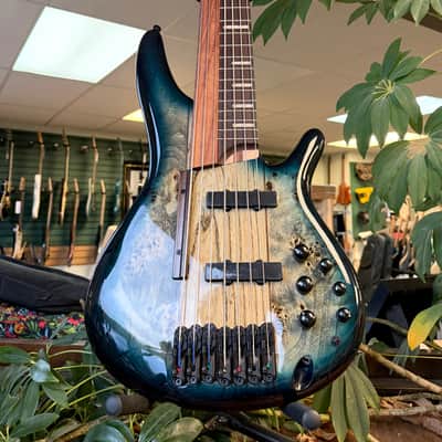 Ibanez SRAS7-CBS Bass Workshop Hybrid Fretless Soundgear 2023 - Present - Cosmic Blue Starburst image 2