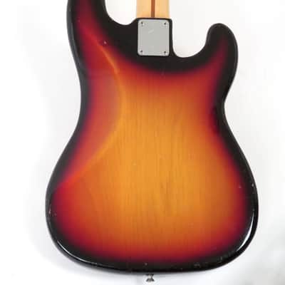 1973 Fender Precision Bass Left Handed - Sunburst Lefty Bass image 11