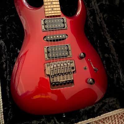 Partcaster Superstrat Ibanez Hybrid Red burst image 8