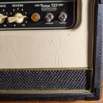 Bugera V22HD INFINIUM 22W 2-Channel Tube Amp Head 2010s - 2-Tone Black and Cream image 2
