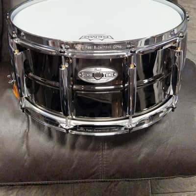 Pearl STH1465BR Sensitone Heritage Alloy Black/Brass 14x6.5" Snare Drum - Black Nickel-Plated Brass image 1