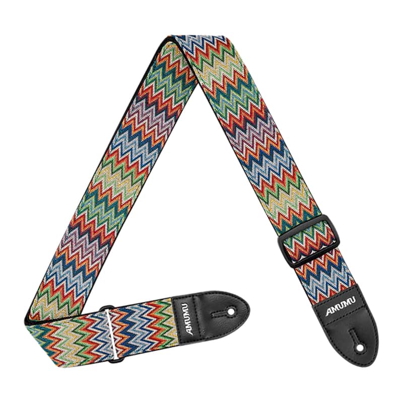 AMUMU Vegan Guitar Straps - Chevron OR Bild 1